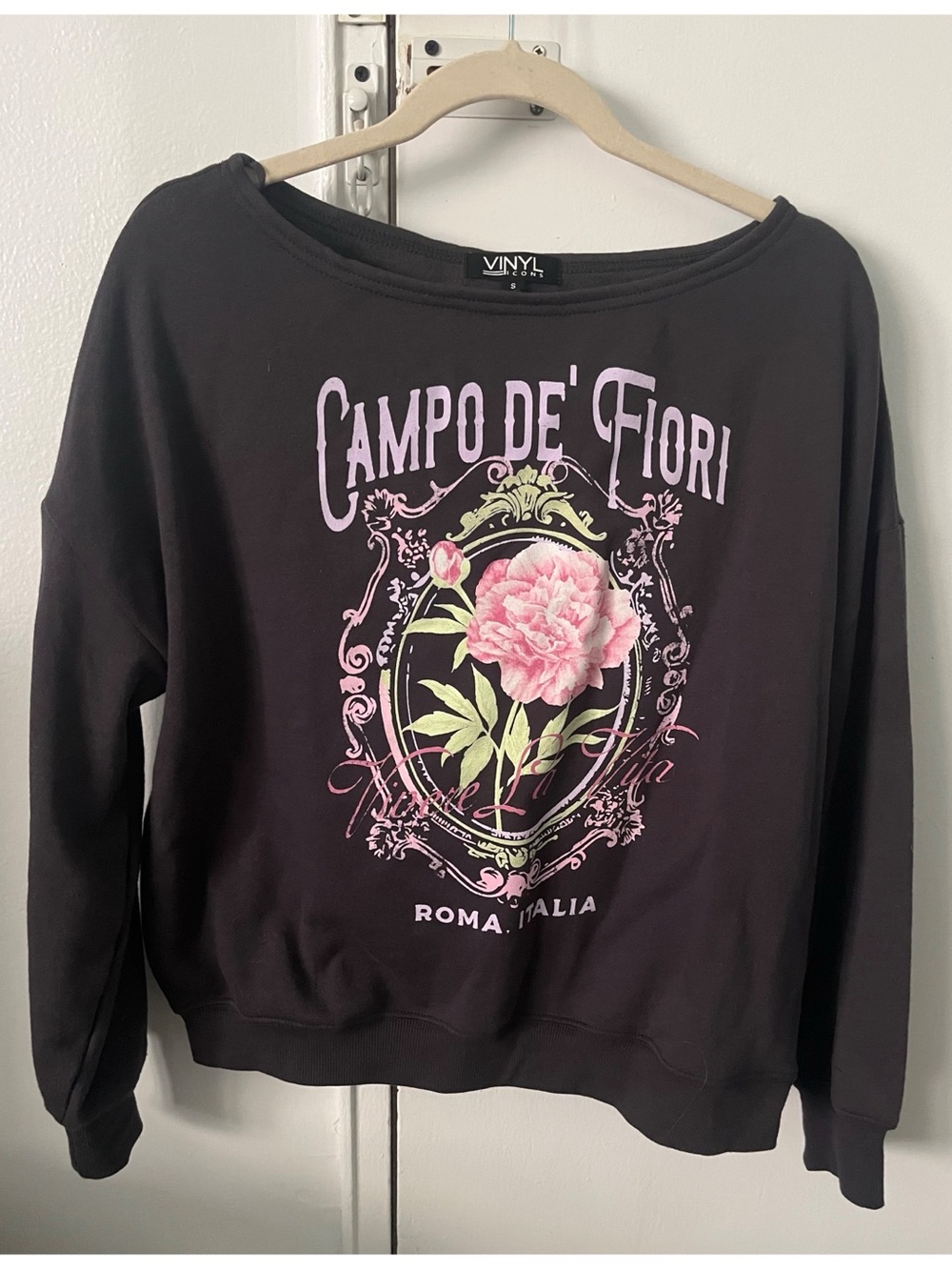 CAMPO DE' FIORI ROMA ITALIA sweatshirt size S